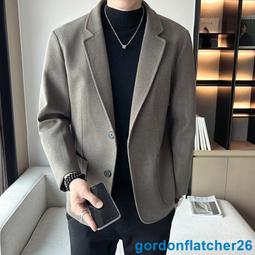 毛呢西裝外套 輕熟風商務休閒男士毛呢西裝 [124] 歷史價格詳細信息
