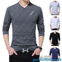 T恤男長袖純棉打底衫春秋新款青少韓版休閒圓領長袖T恤衫男裝男性服飾流行男裝休閒服裝-正正男裝 歷史價格詳細信息