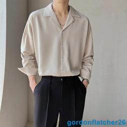 高級感純色長袖 男士襯衫  商務襯衫 青年港風 修身襯衣 百搭 職業白襯衣 歷史價格詳細信息