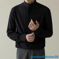 襯男 男士襯長袖高級感免燙高端休閒七分袖襯商務正裝春夏季黑襯 歷史價格詳細信息