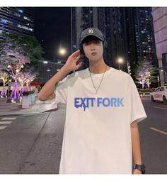 夏季新款男生短袖T恤韓版潮流寬鬆體恤青少男士上衣男性衣服上衣T恤男裝休閒服裝-正正男裝 歷史價格詳細信息