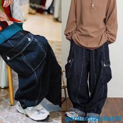 牛仔寬褲  復古牛仔長褲 丹寧褲 牛仔褲 牛仔長褲 褲子 長褲 休閒褲 工作褲 彈力褲 褲子【春夏】 歷史價格詳細信息