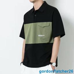 純棉polo衫 polo衫男 純棉短袖T恤男 翻領polo衫 爸爸裝 夏裝中老年男裝 上衣服寬鬆有口袋 口袋polo衫-至簡原創 歷史價格詳細信息