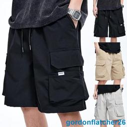 大尺碼工裝短褲 男生夏季休閒工裝短褲男迷彩胖子大尺碼運動五分褲男純棉五分褲寬鬆 歷史價格詳細信息