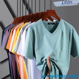 純棉短袖T恤男士翻領夏裝上衣2024新款高端體桖商務純色POLO衫潮 男短袖T恤 男短T 襯衫 針織短袖 歷史價格詳細信息