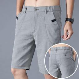 夏季休閑短褲男士寬松薄款潮流冰絲日系中褲外穿西褲潮牌五分褲子 歷史價格詳細信息
