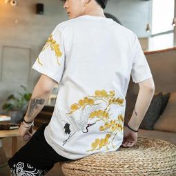 中國風t恤男國潮醒獅ins潮流百搭個性時尚寬松圓領短袖簡約打底衫#皇運 歷史價格詳細信息