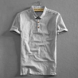 復古麻襯衫男士貼片圖案3d打印趣味t恤夏季休閒短袖versze男裝鈕扣上衣 歷史價格詳細信息