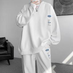 春秋季運動休閒套裝男女寬鬆跑步健身三條槓外套長褲兩件套 歷史價格詳細信息