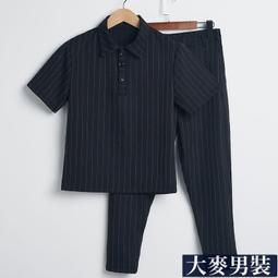 精品【兩件套】社會精神小夥套裝男裝短袖一套韓版快手網紅同款緊身潮 歷史價格詳細信息