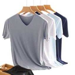 春夏新款男士短袖t桖韓版緊身男素色小圓領簡約休閒緊身型潮男T桖 歷史價格詳細信息