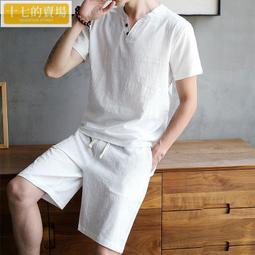 短袖T恤 冰絲亞麻裝短袖男襯 薄款男士夏裝短袖夏季襯 歷史價格詳細信息
