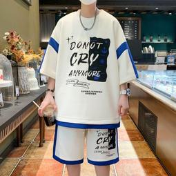 春夏季 五分袖 帥氣 短T 短袖 潮流 素t 上衣男 男士短袖 大學T 中青少年運 短袖T恤 男裝 T恤 男生 歷史價格詳細信息