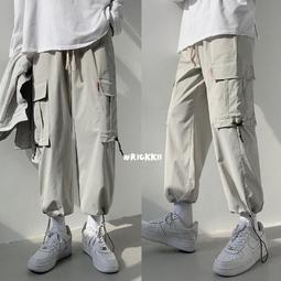 束腳褲 日系工裝拼接抽繩色縮口休閒褲 寬鬆百搭長褲【TJG223V149】現貨＋預購 doppler 歷史價格詳細信息