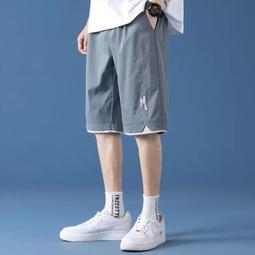 夏季冰絲薄款褲子男 寬鬆直筒長褲 涼感透氣抗悶 垂墜感墜感九分雪紡寬褲 韓版潮流痞帥九分褲 休閒長褲 歷史價格詳細信息