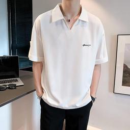 夏季男士短袖T恤刺繡翻領POLO衫休閒商務大尺碼保羅百搭短袖上衣男 歷史價格詳細信息