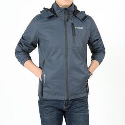 男外套 薄外套 運動上衣 男士外套春秋款開衫連帽寬松大碼秋季男裝上衣服休閑27 HB021 歷史價格詳細信息