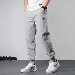 工裝褲.春夏季工裝褲男薄款寬松大碼百搭潮流束腳褲韓版百搭運動休閑長褲 歷史價格詳細信息