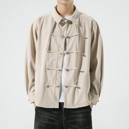 民族風外套男 國潮立領盤扣刺繡棉麻長袖襯衫 夾克 外套 漢服 和服 道袍 棉麻外套 和服 披肩 太極服 男士上衣~時尚男裝 歷史價格詳細信息