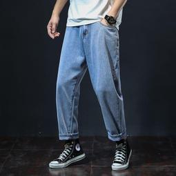 特大碼 肥佬牛仔褲 男直筒 寬松 高腰 彈力 胖人加肥加大 肥仔褲 歷史價格詳細信息