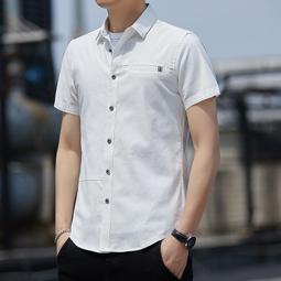短袖襯衫男 上衣 男襯衫短袖  短袖上衣 潮男衣服亞麻短袖男T恤夏季寬鬆薄款中國風體恤中式複古男裝立領棉【滿299元發貨】 歷史價格詳細信息