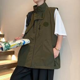 多功能戰術機能馬甲包男騎行背心包日系多口袋工裝嘻哈胸前包 歷史價格詳細信息