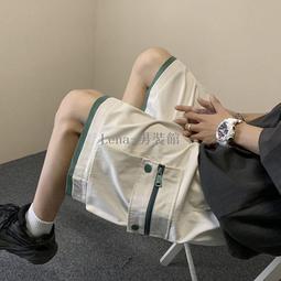 工裝短褲男士夏季薄款外穿潮牌ins寬松七分中褲休閑運動五分褲子 歷史價格詳細信息