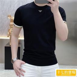 新款短袖t恤男款冰絲針織衫透氣薄款男裝POLO衫來圖可定 短袖上衣男 男生T恤 短t 素t 運動健身 排汗衫 歷史價格詳細信息