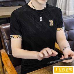 【高級T恤】S-4XL 4色100%純棉夏季T恤寬鬆印花小眾百搭帥氣短袖男潮流ins字母短袖上衣/2.5/5Z 歷史價格詳細信息