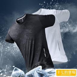 運動短袖T恤男夏季薄款速幹衣寬鬆冰絲V領上衣體恤健身半袖訓練服 歷史價格詳細信息