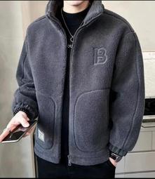 男秋冬季新款羔羊絨外套男士翻領潮流男裝冬裝薄款外套羔羊絨男士夾克秋冬季休閒搖粒絨外套男加肥加大尺碼抓絨衣男女情侶 歷史價格詳細信息