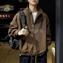 男士棉夾克衫春秋季工裝立領休閑夾克男中年寬松大碼上衣外套男天天精選 歷史價格詳細信息