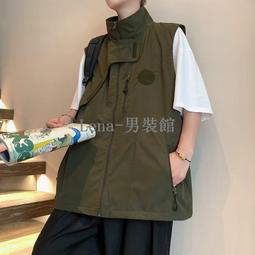 工裝馬甲男夏季薄款外套機能戰術馬夾外套嘻哈多袋坎肩背心-毛毛男裝 歷史價格詳細信息