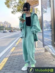 【公司低價】運動休閒 跑步 運動 胖MM特大碼 300斤時尚休閑 運動裝 女連帽外 高束腳 兩件 歷史價格詳細信息