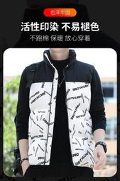 男士馬甲 棉馬甲男 冬季馬甲外套 無袖棉服 外穿棉衣馬甲 精品男裝  冬季立領羔羊毛領男士休閒拼接羽絨棉馬甲工裝潮流 歷史價格詳細信息