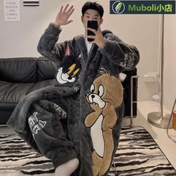 加厚睡袍男珊瑚絨浴袍春秋冬季法蘭絨睡衣加絨浴衣2024年新款晨袍[樂營睡衣] 歷史價格詳細信息