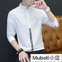 夏季男裝T恤男 潮流暗黑系短袖韓版寬松夜店印花五分袖t恤上衣 寬鬆T恤 短T T恤男 男生衣著（AZW73）-MINTS名仕男裝 歷史價格詳細信息