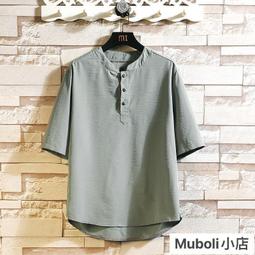 短袖T恤 冰絲亞麻裝短袖男襯 薄款男士夏裝短袖夏季襯 歷史價格詳細信息