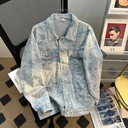 春季炸街牛仔外套男美式復古工裝夾克高街百搭寬松痞帥上衣天天精選 歷史價格詳細信息