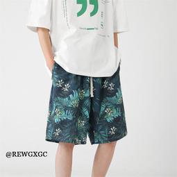 夏威夷花短褲 男夏季沙灘褲 情侶速乾短褲 潮牌五分褲 花短褲 男生短褲 運動短褲 休閒短褲 短裤男（YHS555） 歷史價格詳細信息