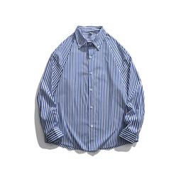 男襯衫 2021秋季新款男士條紋襯衫潮流帥氣彈力免燙冰絲衣服高檔襯衣百搭 歷史價格詳細信息