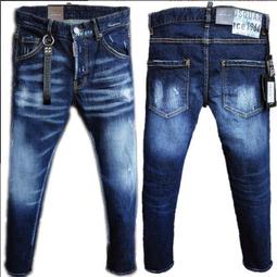 新款男褲破洞磨白修身牛仔長褲時尚小腳褲男爆款 歷史價格詳細信息