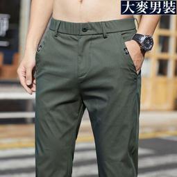 男士冰絲休閒褲22新款夏季薄款休閒褲男直筒彈力修身小直腳長褲~乾乾好物~ 歷史價格詳細信息