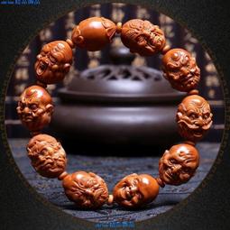 【十八羅漢 手串】印度小葉紫檀木18-20-25十八羅漢手鍊四面佛十二生肖佛珠佛頭手串 130-随意飾品 歷史價格詳細信息