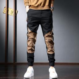 黑色工裝褲子男春季新痞帥潮牌傘兵褲美式寬松直筒休閑長褲 歷史價格詳細信息