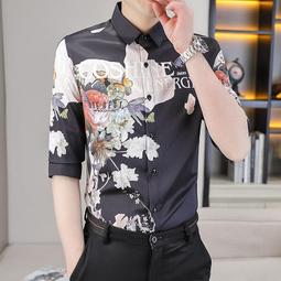 新款夏威夷襯衫3D數碼印花格子印花休閑寬松襯衫夏威夷男襯衫 歷史價格詳細信息