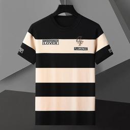 夏季圓領短袖T恤男新疆棉打底衫純棉男士半袖情上衣套裝T恤男款個性男裝男性服飾休閒服裝-正正男裝 歷史價格詳細信息