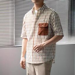 中袖格子西服套裝男 夏季薄款韓版修身一粒扣西裝西褲 歷史價格詳細信息