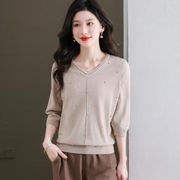 中老年女夏裝薄款闊腿褲新款中年女鬆緊腰新中式媽媽裝夏款褲子 歷史價格詳細信息