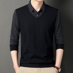 春夏新款男式V領短袖T恤 潮男韓版V領男士V領T恤男裝男性衣服上衣T恤男裝休閒服裝-正正男裝 歷史價格詳細信息
